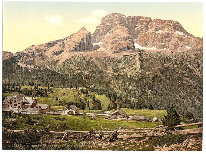 Platzweisen (i.e., Platzwiesen), hotel and Croda Rossa, Tyrol, Austro-Hungary