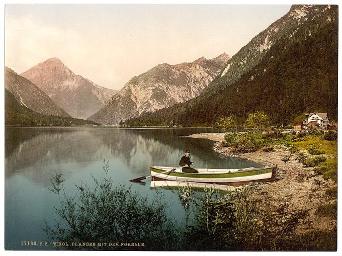 Plansee, with the Forelle, Tyrol, Austro-Hungary