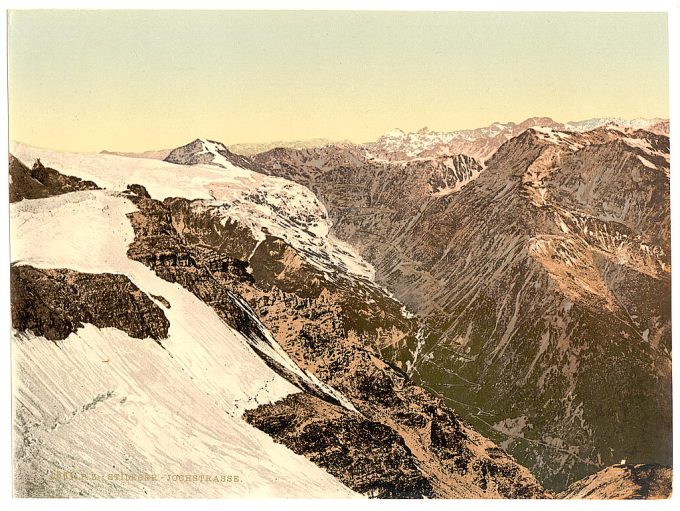 Stilferjoch (i.e., Stilfer Joch) Road, from Payerhutte, Tyrol, Austro-Hungary