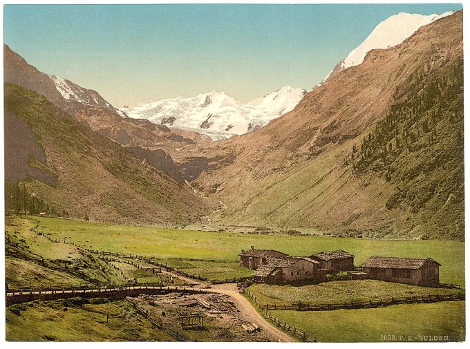 Sulden and glaciers, Tyrol, Austro-Hungary