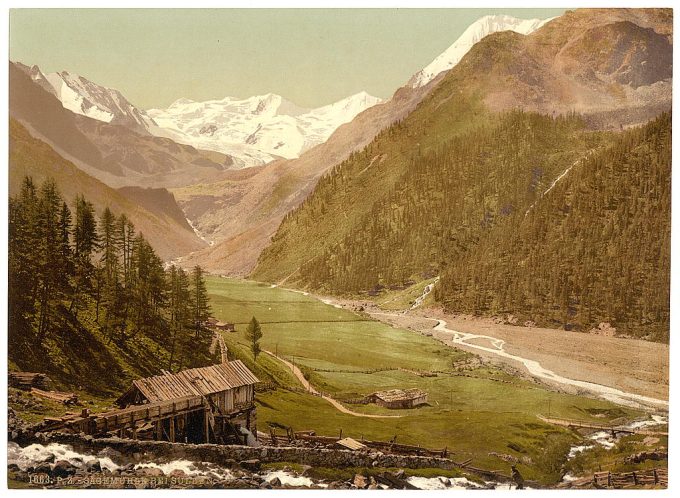 Sulden, saw mill, near Tyrol, Austro-Hungary