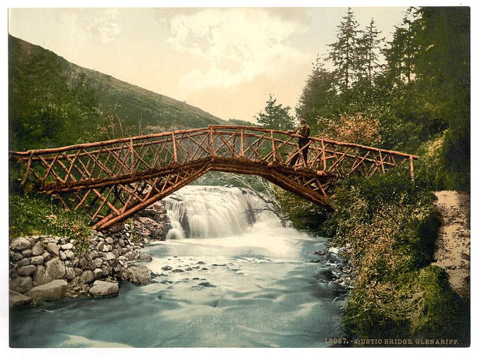 Rustic Bridge in Glenariff. Co. Antrim, Ireland