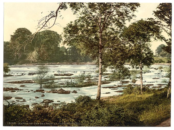 Rapids on the Shannon. Co. Limerick, Ireland
