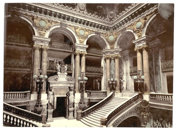 Building interior with staircase