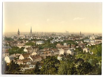View from south, Mulhausen, Alsace Lorraine, Germany