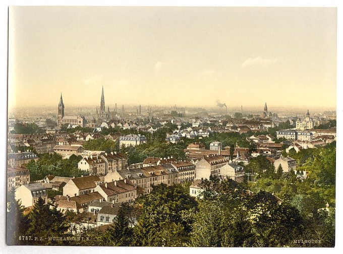 View from south, Mulhausen, Alsace Lorraine, Germany