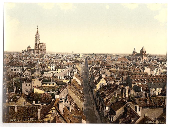 Strassburg, general view, Alsace Lorraine, Germany