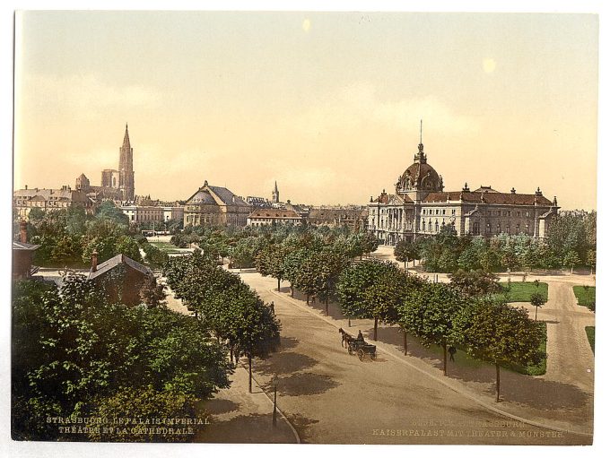 Imperial Palace, theater and cathedral, Alsace Lorraine, Germany