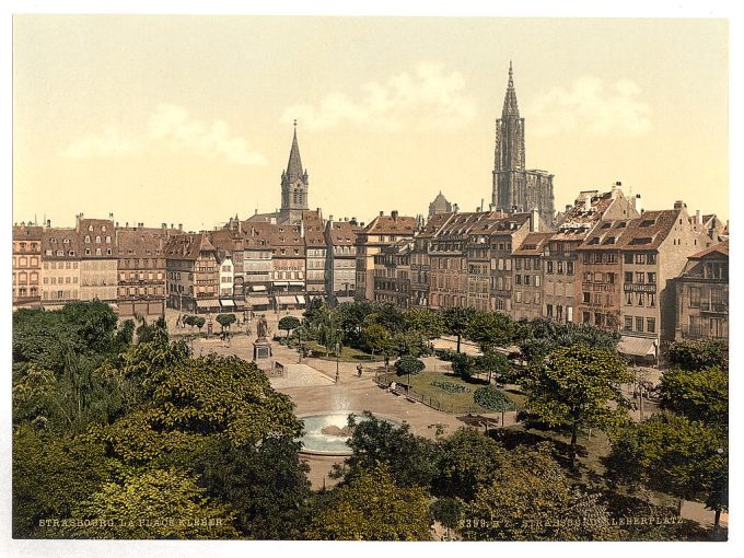 Kleber Place, Strassburg, Alsace Lorraine, Germany