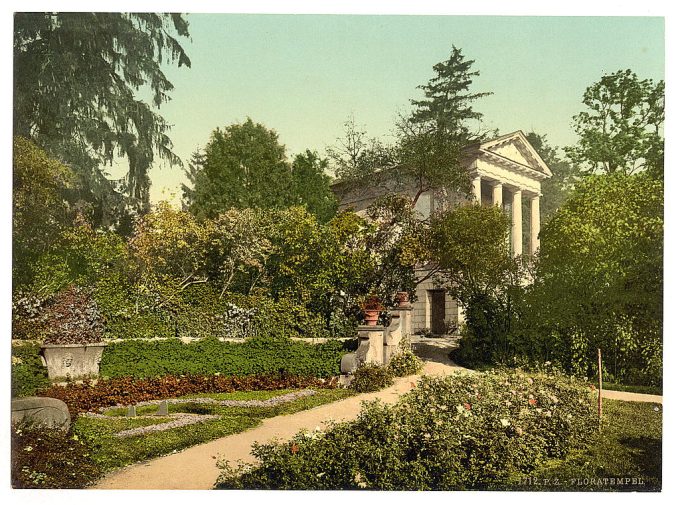 Flora Temple, park of Worlitz, Anhalt, Germany