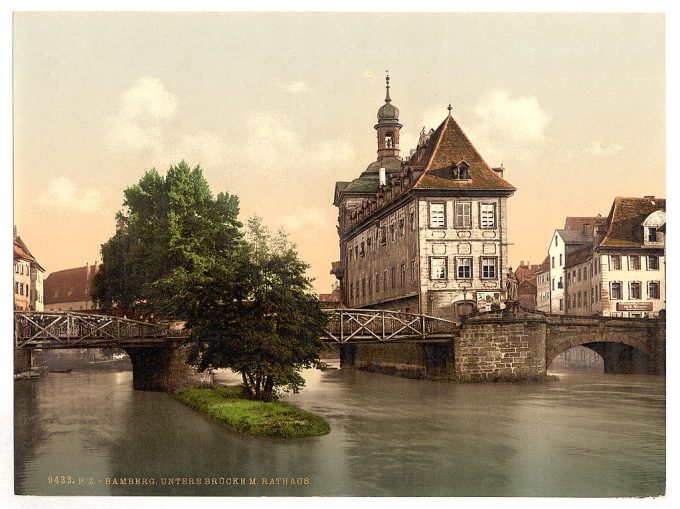 Lower bridge and rathhaus, Bamberg, Bavaria, Germany