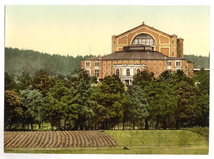 Wagner's theater (i.e. Festspielhaus), Bayreuth, Bavaria, Germany