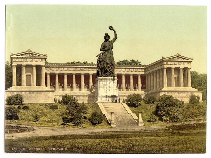 The Bavaria, with Temple of Fame, Munich, Bavaria, Germany