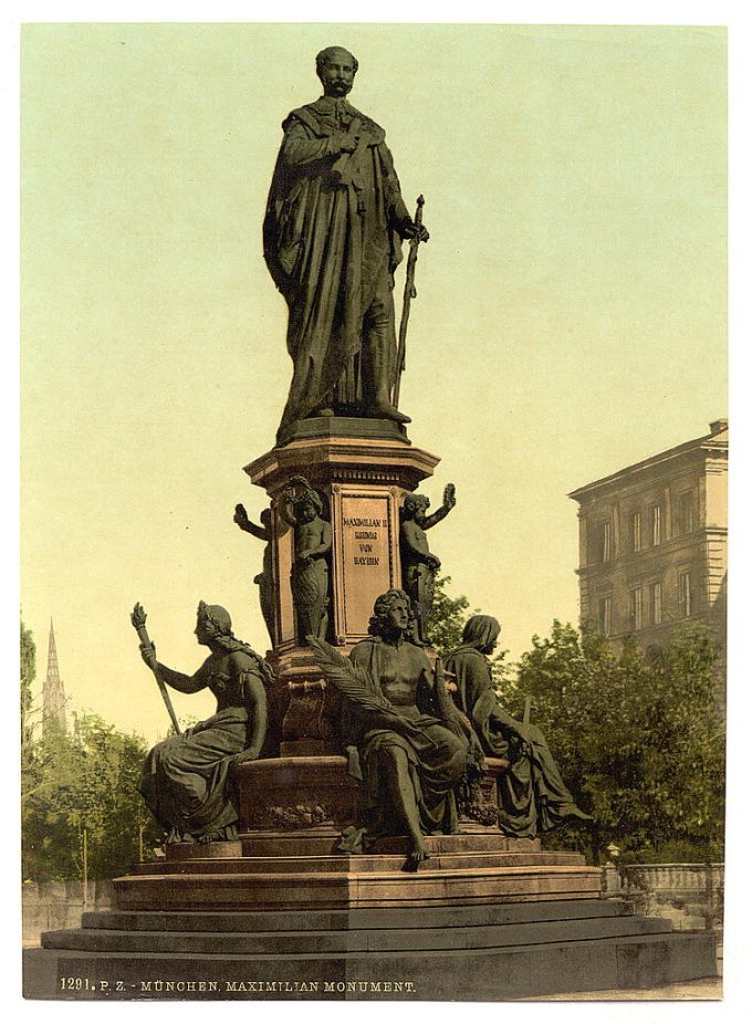 Statue of King Maximilian II of Bavaria, Munich, Bavaria, Germany