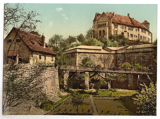 Castle, (west side), Nuremberg, Bavaria, Germany