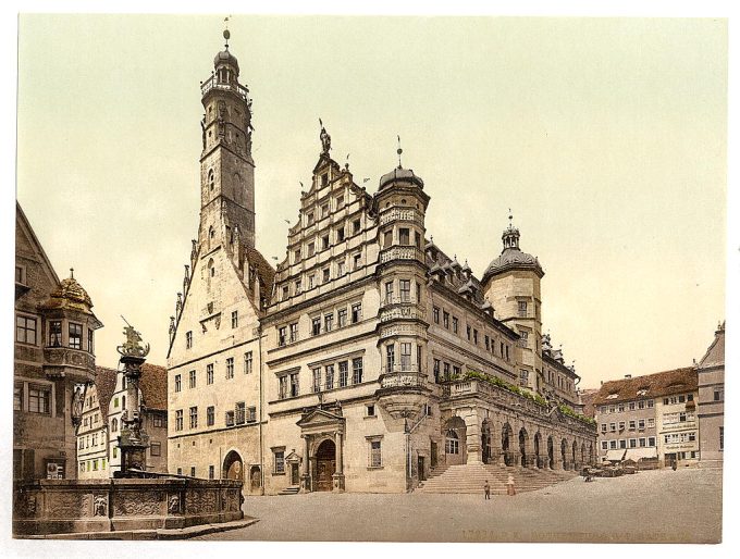 Town Hall, Rothenburg (i.e. ob der Tauber), Bavaria, Germany