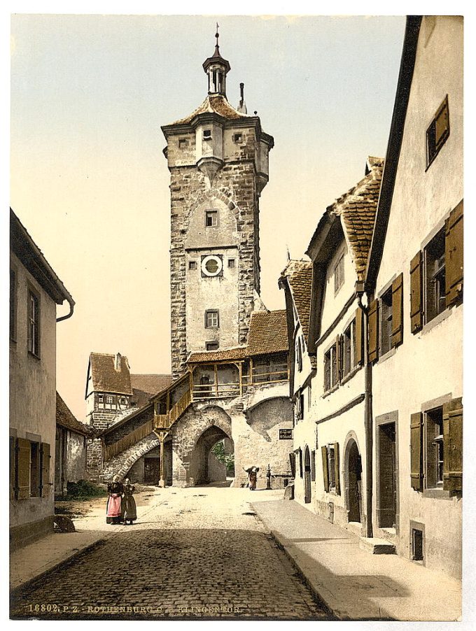 Bell tower (klingen Tor), Rothenburg (i.e. ob der Tauber), Bavaria, Germany