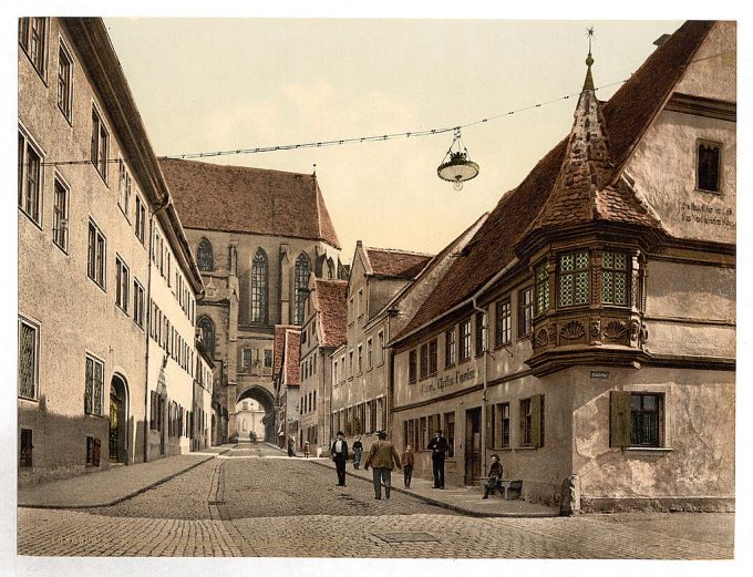 Feuerleins bow windows, Rothenburg (i.e. ob der Tauber), Bavaria, Germany