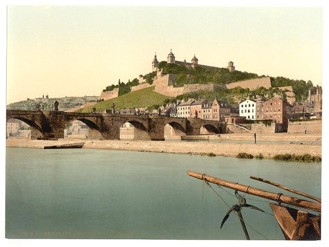 Fort and old bridge, Wurzburg, Bavaria, Germany