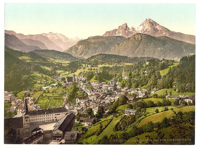 Berchtesgaden from Lochstein, Upper Bavaria, Germany