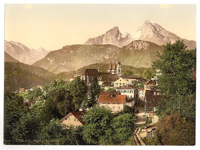 Berchtesgaden with Waltzmann, Upper Bavaria, Germany