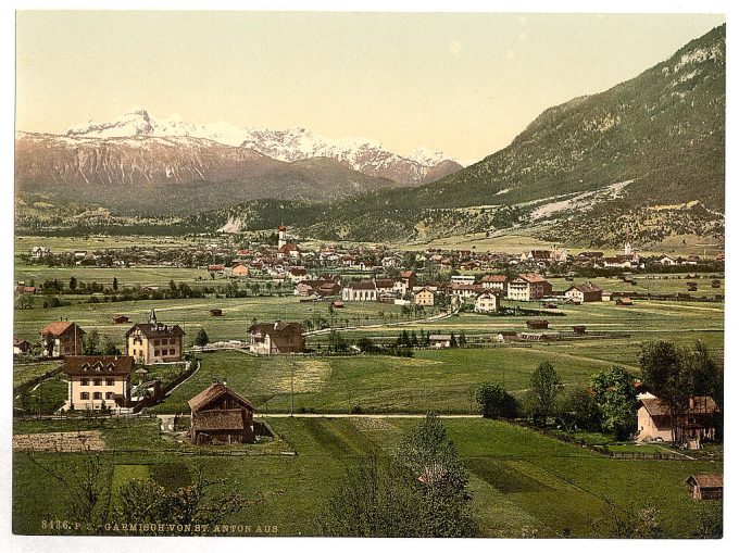 Garmisch, general view, Upper Bavaria, Germany