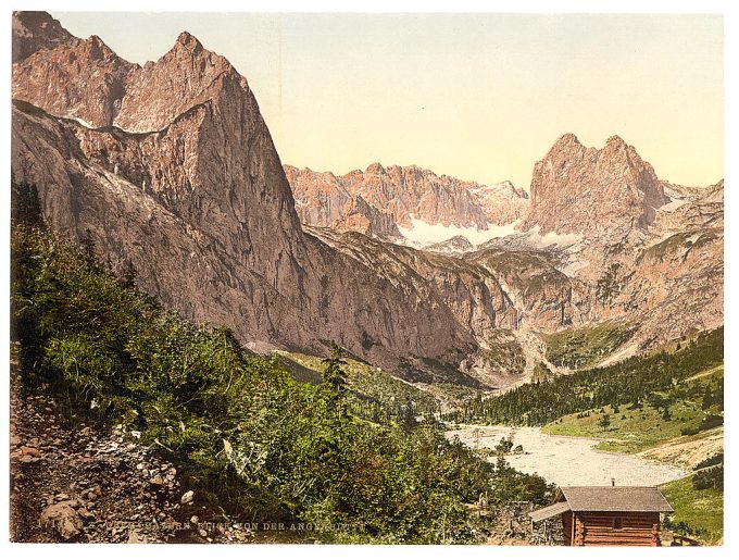 View from Angerhutte, Hollenthal, Upper Bavaria, Germany