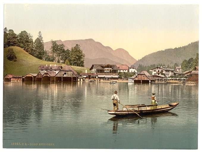 The village, Konigsee, Upper Bavaria, Germany