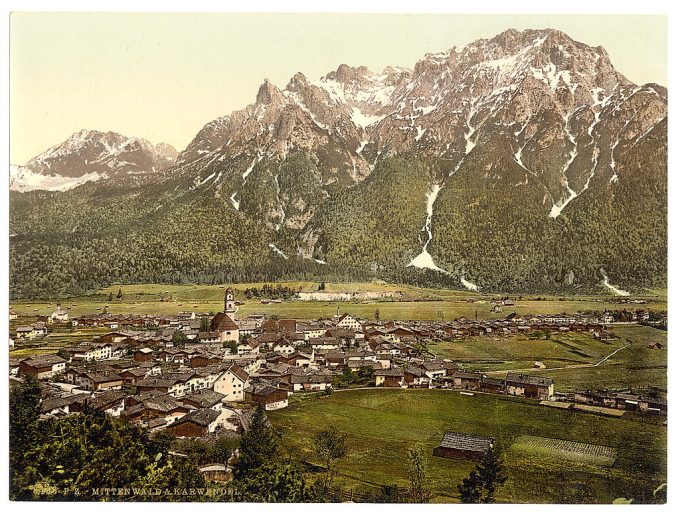 Mittenwald and Carwendel (i.e. Karwendel), Upper Bavaria, Germany