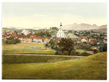 Murnau, general view, Upper Bavaria, Germany
