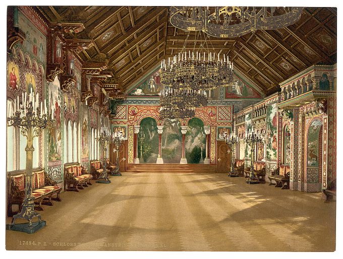 Music room, Neuschwanstein Castle, Upper Bavaria, Germany