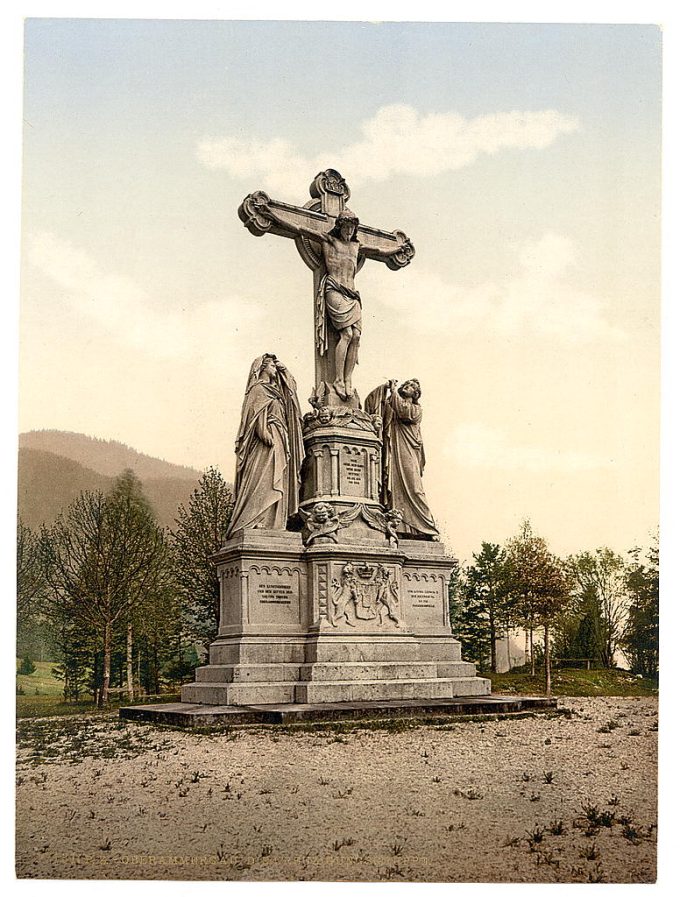 The Kreusigungsgruppe, Oberammergau, Upper Bavaria, Germany