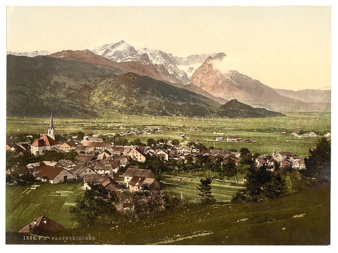 Partenkirchen, general view, Upper Bavaria, Germany