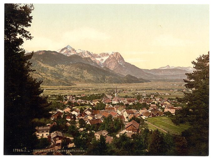 Partenkirchen, general view, Upper Bavaria, Germany