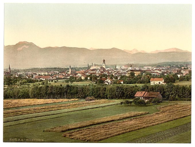 Rosenheim, general view, Upper Bavaria, Germany