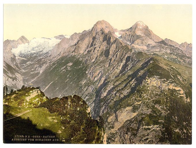 View from Schachen, Upper Bavaria, Germany