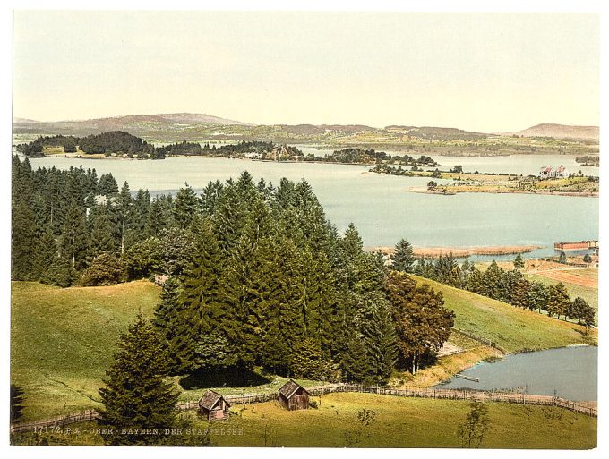 Staffelsee, general view, Upper Bavaria, Germany