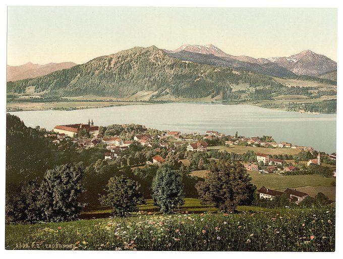 Tegernsee, general view, Upper Bavaria, Germany