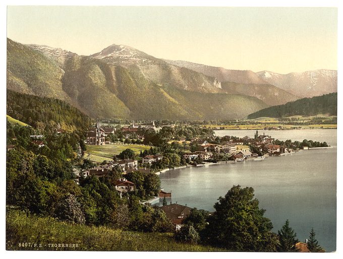 Tengernsee, general view, Upper Bavaria, Germany