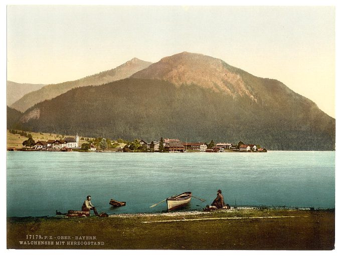 Walchensee with Herzogstand, Upper Bavaria, Germany