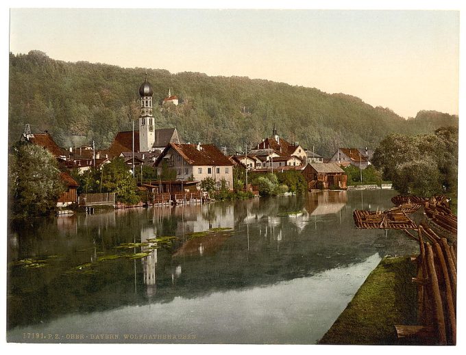 Wolfrathshausen (i.e. Wolfratshausen), Upper Bavaria, Germany