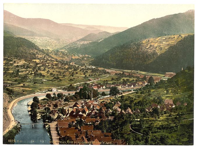 Valley of Murg from Eberstein, Baden-Baden, Baden, Germany