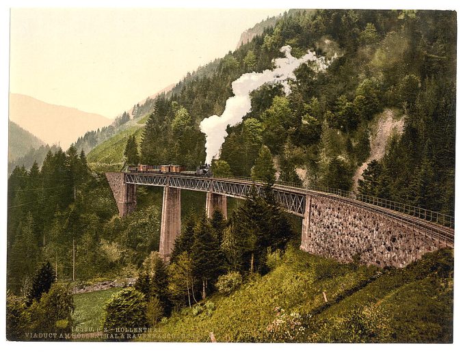 Viaduct and gorge, Hollenthal, Black Forest, Baden, Germany