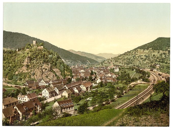 Hornberg, general view, Black Forest, Baden, Germany