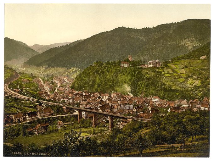 Hornberg, general view, Black Forest, Baden, Germany