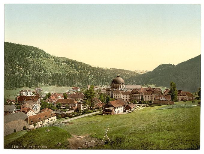 St. Blasien, general view, Black Forest, Baden, Germany