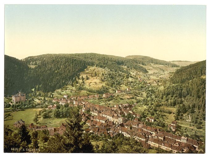 Treiberg from Dreikaiserfalsen, Black Forest, Baden, Germany