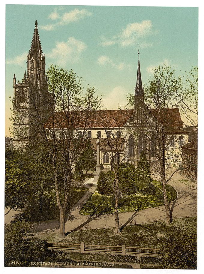 The Cathedral and Column of Mary, Constance (i.e. Konstanz), Baden, Germany
