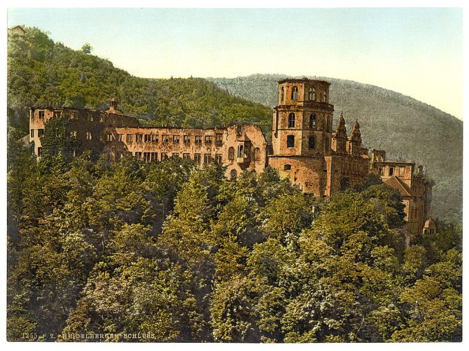 The Castle, seen from the Terrace, Heidelberg, Baden, Germany