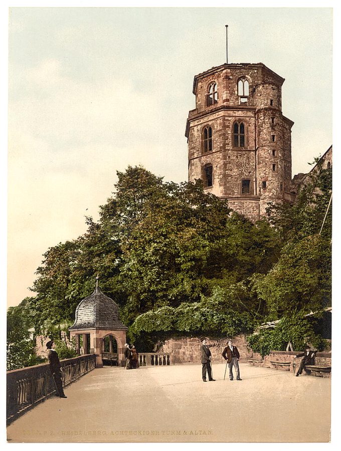 Octagonal Tower and Terrace, Heidelberg, Baden, Germany